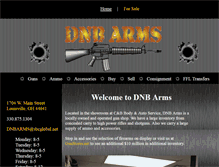 Tablet Screenshot of dnbarms.com